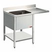 Plonge 1 cuve et 1 &eacute;gouttoir - Diamond - L1411VD-D