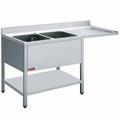 Plonge 2 cuves et 1 &eacute;gouttoir - Diamond - L1621VD-D