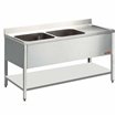Plonge 2 cuves et 1 &eacute;gouttoir - Diamond - L1821D-D