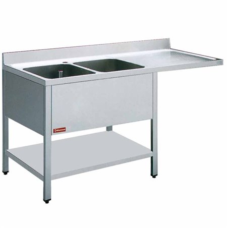 Plonge 2 cuves et 1 &eacute;gouttoir - Diamond - L1821VD-D