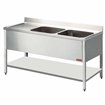 Plonge 2 cuves et 1 &eacute;gouttoir - Diamond - L2021S-D