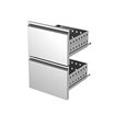 Kit bloc tiroirs (1/2+1/2) inox x KBR... - Diamond - K-T1/2