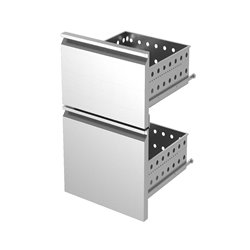 Kit bloc tiroirs (2/5+3/5) inox x KBR&hellip; - Diamond - K-T25/35
