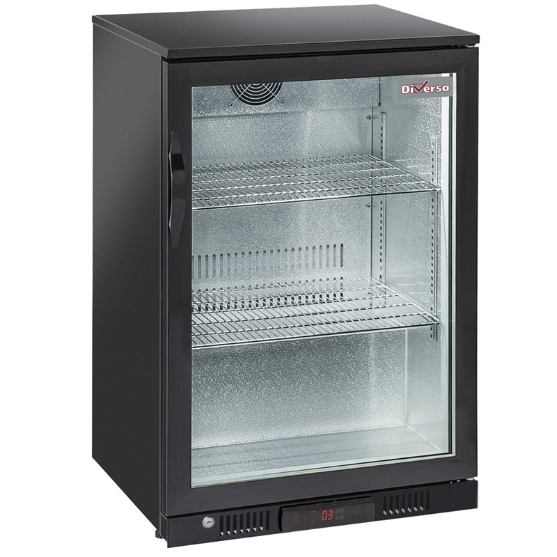 Refroidisseur de bouteilles "arri&egrave;re bar"  ventil&eacute;, 1 porte vitr&eacute;e battante - Diamond - WR-TAB1-B1
