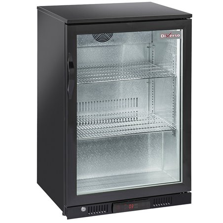 Refroidisseur de bouteilles "arri&egrave;re bar"  ventil&eacute;, 1 porte vitr&eacute;e battante - Diamond - WR-TAB1-B1