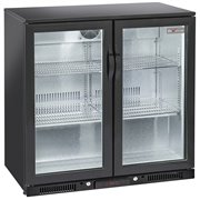 Refroidisseur de bouteilles "arri&egrave;re bar" ventil&eacute;, 2 portes vitr&eacute;es battantes  - Diamond - WR-TAB2-B2