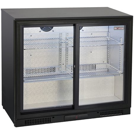 Refroidisseur de bouteilles ventil&eacute;, 2 portes vitr&eacute;es coulissantes - Diamond - WR-TAS2-E3