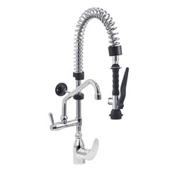 Douchette acier inox et robinet avec groupe mitigeur monocommande (Sortie MONO) - Diamond - CW4086/MT