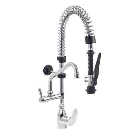 Douchette acier inox et robinet avec groupe mitigeur monocommande (Sortie MONO) - Diamond - CW4086/MT