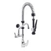 Douchette acier inox et robinet avec groupe mitigeur monocommande (Sortie MONO) - Diamond - CW4086/MT