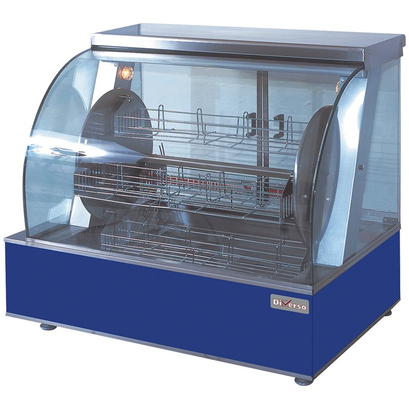 R&ocirc;tissoire &eacute;lectrique rotative, 4 paniers, 16-20 poulets - Diamond - WR-ROTI-SK