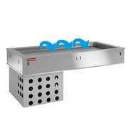 El&eacute;ment top r&eacute;frig&eacute;r&eacute;, ventil&eacute;, 2x GN 1/1 - Diamond - DPA/TRV08-R2