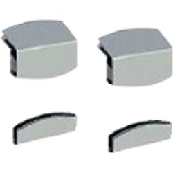 Kit de 2 fixations pour vitre frontale "pare haleine" (4 pcs) - Diamond - IN/K2F