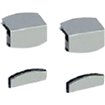 Kit de 2 fixations pour vitre frontale "pare haleine" (4 pcs) - Diamond - IN/K2F