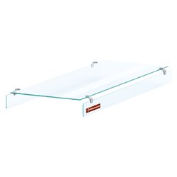 Vitre centrale "droite" rebord &agrave; 90&deg; de chaque c&ocirc;t&eacute;, 3x GN 1/1 - Diamond - IN/VD12