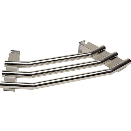 Rampe &agrave; plateaux tubulaire d'angle 45&deg; (externe S80/AE45) - Diamond - S80/RI45