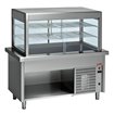 El&eacute;ment top et vitrine r&eacute;friger&eacute;e sur meuble ouvert 6x GN 1/1 - Diamond - S80/RPTV23-R2