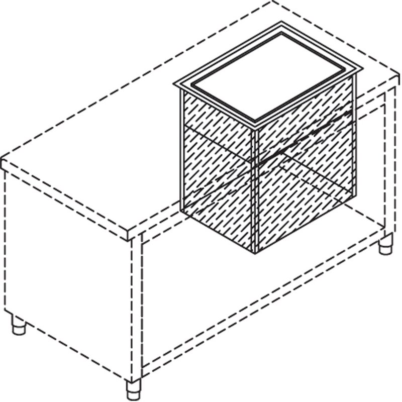 Silo neutre pour paniers lave-vaisselle 500x500 mm - Diamond - S80/SPN