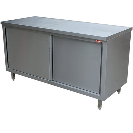 Table armoire neutre, portes coulissantes - Diamond - TA107/B