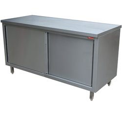 Table armoire neutre, portes coulissantes - Diamond - TA187/B