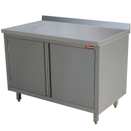 Table armoire neutre, portes battantes - Diamond - TA87/B-D