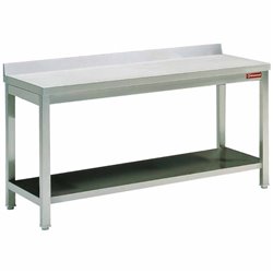 Table de travail avec sous tablette + bord arri&egrave;re  - Diamond - TL1071D
