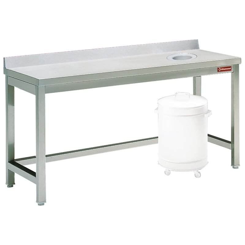 Table &agrave; d&eacute;barrasser avec vide ordure + ba - Diamond - TS1070D