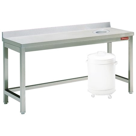 Table &agrave; d&eacute;barrasser avec vide ordure + ba - Diamond - TS1070D