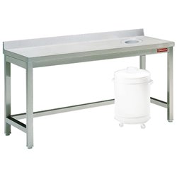 Table &agrave; d&eacute;barrasser avec vide ordure + ba - Diamond - TS1470D