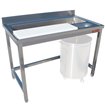 Table pr&eacute;paration et lavage l&eacute;gumes, murale - Diamond - TPL1270D
