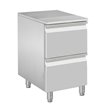 Meuble &agrave; p&acirc;tons, 2 tiroirs neutres (8x bacs 600x400) - Diamond - CATP/P9