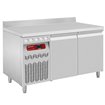 Table frigorifique "murale" ventil&eacute;e, 2 portes GN 1/1, 260 Lit. groupe &agrave; gauche - Diamond - DT131/P9AGX