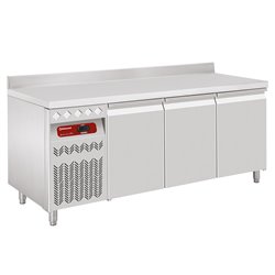 Table frigorifique "murale" ventil&eacute;e, 3 portes GN 1/1, 405 Lit. groupe &agrave; gauche - Diamond - DT178/P9AGX