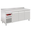Table frigorifique "murale" ventil&eacute;e, 3 portes GN 1/1, 405 Lit. groupe &agrave; gauche - Diamond - DT178/P9AGX