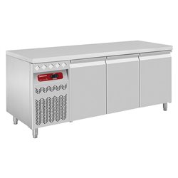 Table frigorifique ventil&eacute;e, 3 portes GN 1/1, 405 Lit. groupe a gauche - Diamond - DT178/P9GX