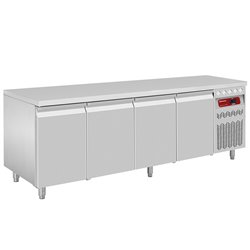 Table frigorifique ventil&eacute;e, 4 portes GN 1/1, 550 Lit. - Diamond - DT224/P9