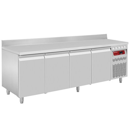 Table frigorifique "murale" ventil&eacute;e, 4 portes GN 1/1, 550 litres - Diamond - DT224/P9A