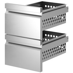 Kit bloc 2 tiroirs 1/2+1/2  - Diamond - K12P/PL1