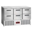 Table frigorifique , 6x 1/2 tiroirs GN 1/1 - Diamond - SA36/C6