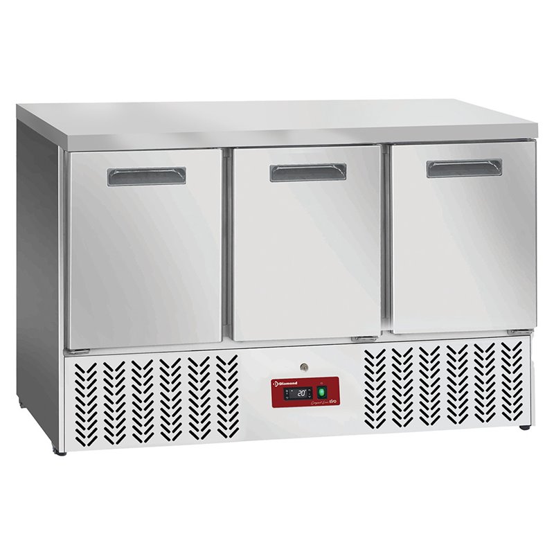 Table frigorifique , 3 portes GN 1/1 - Diamond - SA36/X3