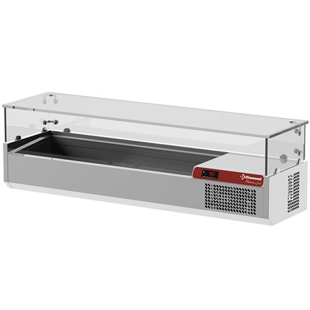 Saladette avec vitre 1400 mm - Diamond - SY140/PL1