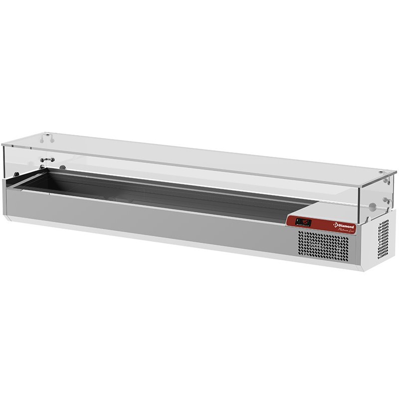 Saladette avec vitre 2000 mm - Diamond - SY200/PL4