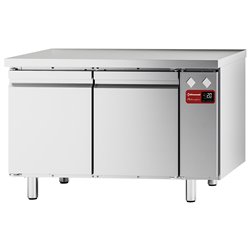 Tables frigorifiques, ventil&eacute;es, 2 portes GN 1/1, (sans groupe) - Diamond - TFC2/SG-7
