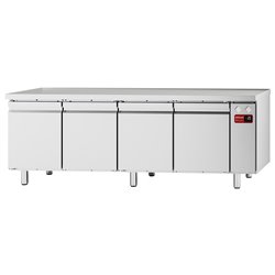 Table frigorifique, ventil&eacute;e, 4 portes GN 1/1, (sans groupe) - Diamond - TFC4/SG-11
