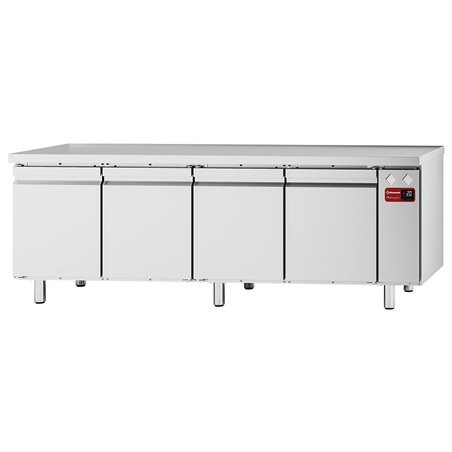 Table frigorifique, ventil&eacute;e, 4 portes GN 1/1, (sans groupe) - Diamond - TFC4/SG-11