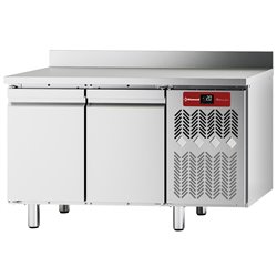 Table frigorifique "murale", ventil&eacute;e, 2 portes GN 1/1, 260 litres - Diamond - TFM2/AG-2