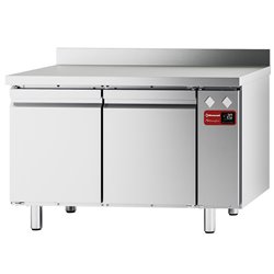 Table frigorifique "murale", ventil&eacute;e, 2 portes GN 1/1, 260 litres (sans groupe) - Diamond - TFM2/SG-8