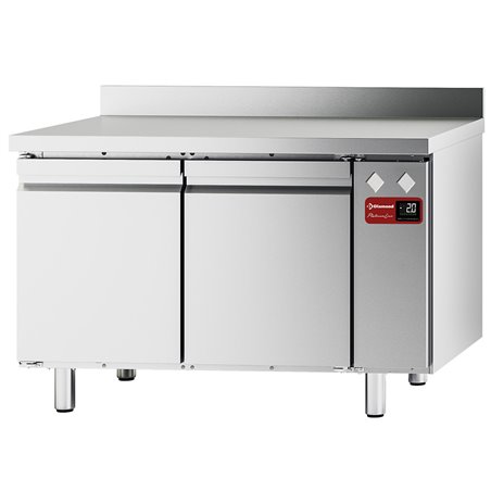 Table frigorifique "murale", ventil&eacute;e, 2 portes GN 1/1, 260 litres (sans groupe) - Diamond - TFM2/SG-8