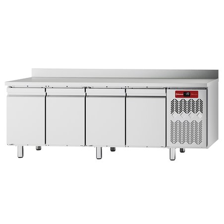Table frigorifique "murale", ventil&eacute;e, 4 portes GN 1/1, 550 litres - Diamond - TFM4/AG-6