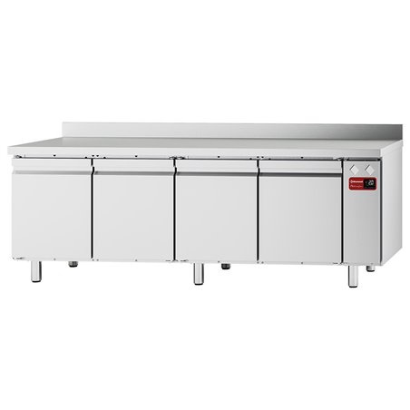 Table frigorifique "murale", ventil&eacute;e, 4 portes GN 1/1, 550 litres (sans groupe) - Diamond - TFM4/SG-12